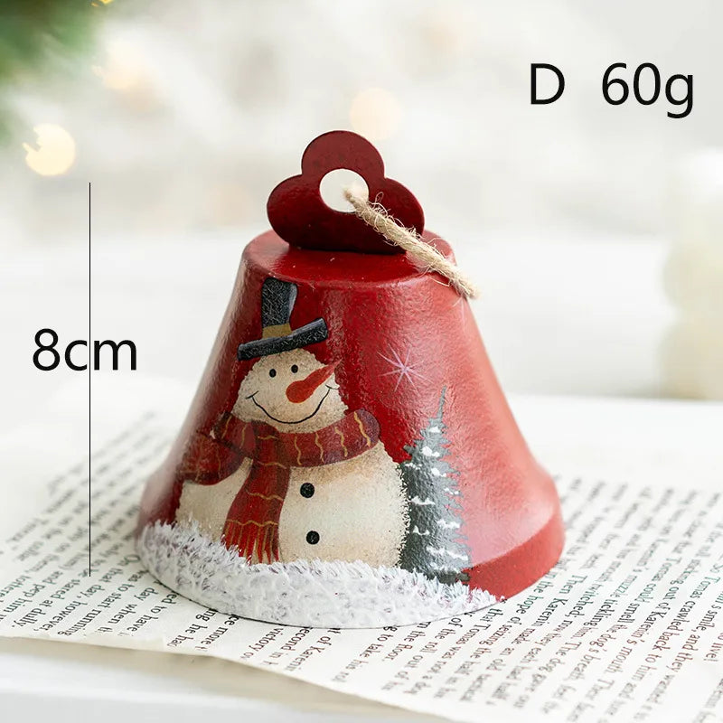 Christmas Cute Santa Claus Snowman Iron Party Hanging Ornaments