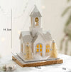 Christmas Cute Simple Style Christmas House LED Paper Party Festival Ornaments