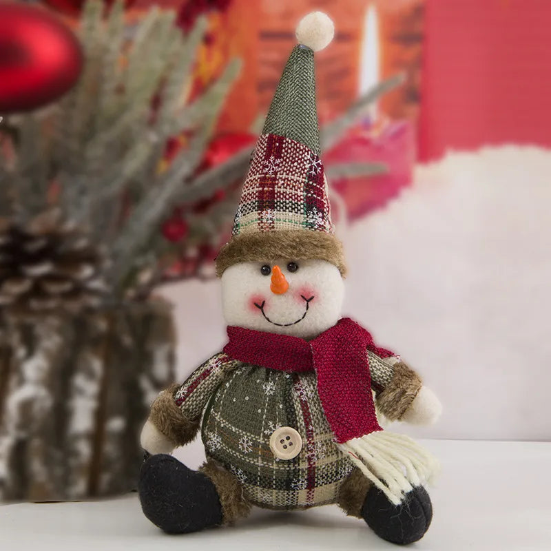 Christmas Cute Simple Style Santa Claus Snowman Elk Party Festival Doll