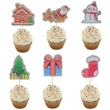 Christmas Cute Simple Style Snowman Festival Cake Decorating Supplies