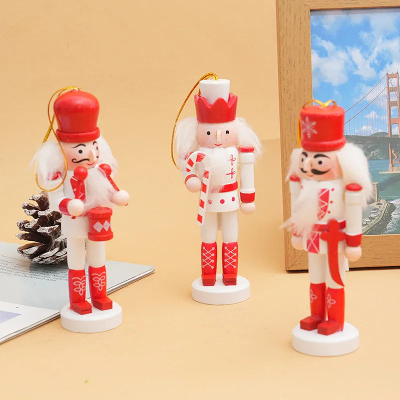 Christmas Cute Soldier Wood Party Festival Ornaments