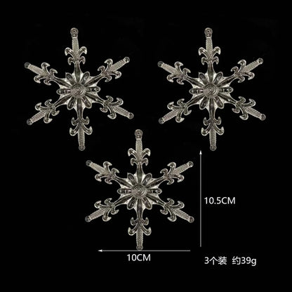 Christmas Decorations Christmas Tree Ornaments Transparent Snowflake Acrylic Crystal Creative Pendant Christmas Snowflake