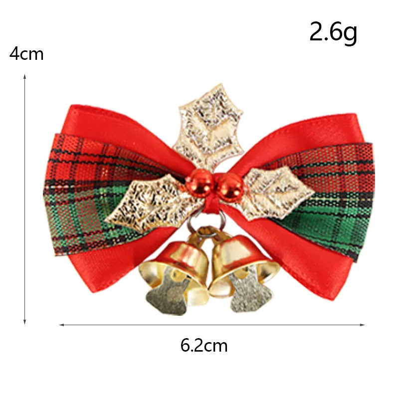 Christmas Ethnic Style Bow Knot Cloth Holiday Daily Decorative Props