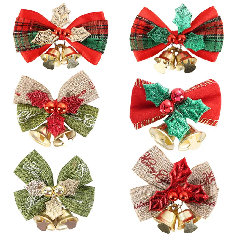 Christmas Ethnic Style Bow Knot Cloth Holiday Daily Decorative Props