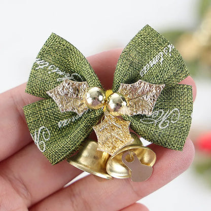 Christmas Ethnic Style Bow Knot Cloth Holiday Daily Decorative Props