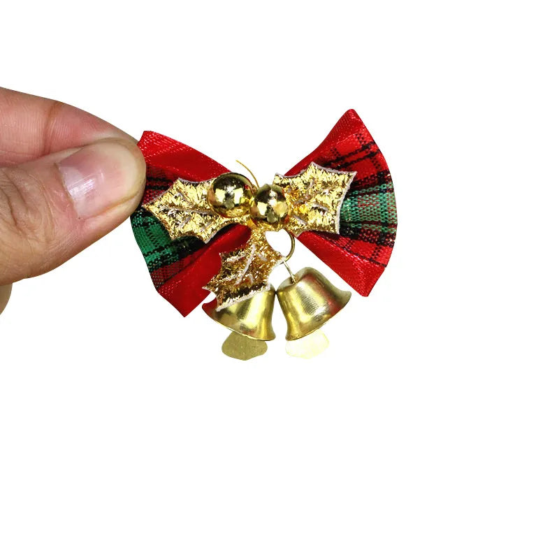 Christmas Fashion Bow Knot Cloth Party Decorative Props 1 Piece