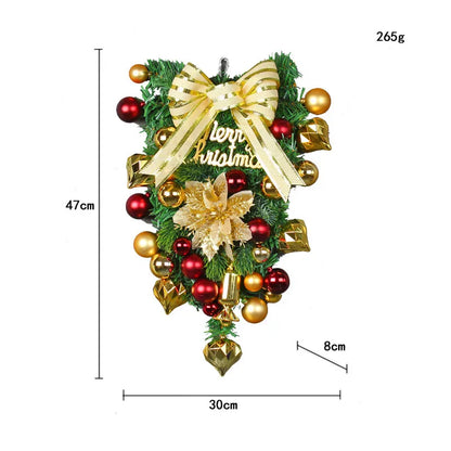 Christmas Fashion Bow Knot Plastic Iron Party Hanging Ornaments