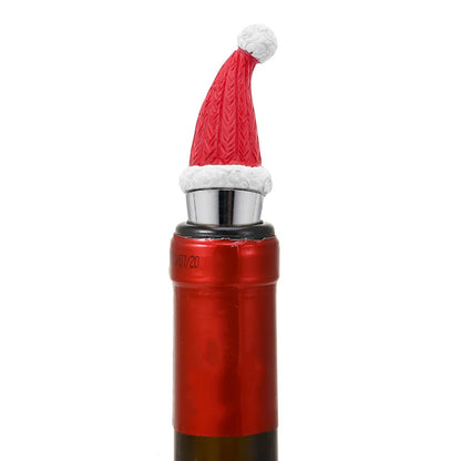 Christmas Fashion Christmas Hat Alloy Resin Christmas Wine Stopper 1 Piece