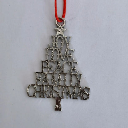 Christmas Fashion Christmas Tree Metal Party Hanging Ornaments 1 Piece