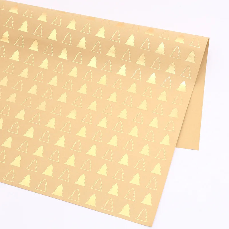 Christmas Fashion Christmas Tree Snowflake Elk Kraft Paper Festival Gift Wrapping Supplies