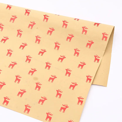 Christmas Fashion Christmas Tree Snowflake Elk Kraft Paper Festival Gift Wrapping Supplies