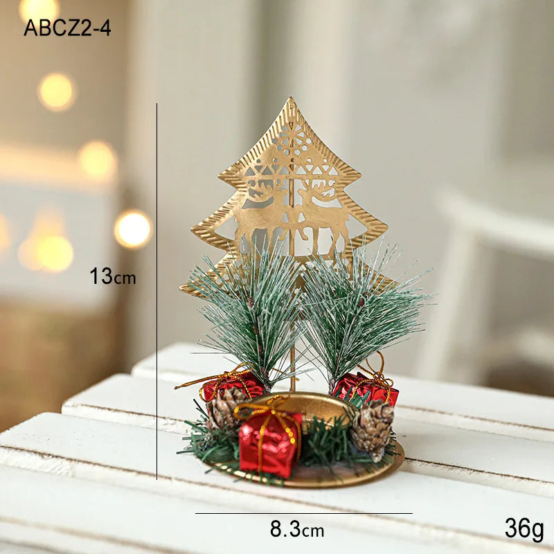 Christmas Fashion Christmas Tree Star Wood Iron Party Decorative Props