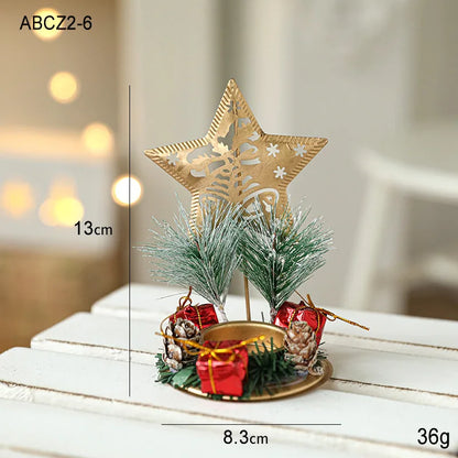 Christmas Fashion Christmas Tree Star Wood Iron Party Decorative Props