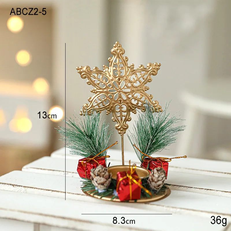 Christmas Fashion Christmas Tree Star Wood Iron Party Decorative Props