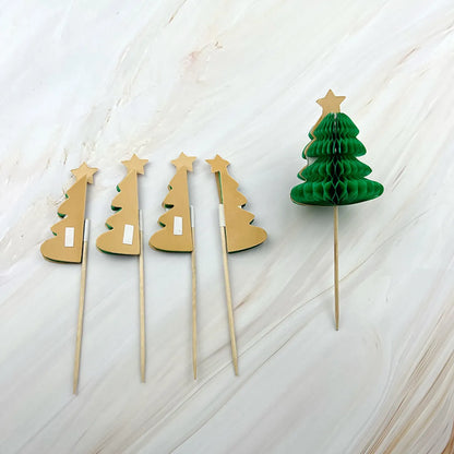 Christmas Fashion Christmas Tree Wood Party Decorative Bamboo Skewers 1 Piece