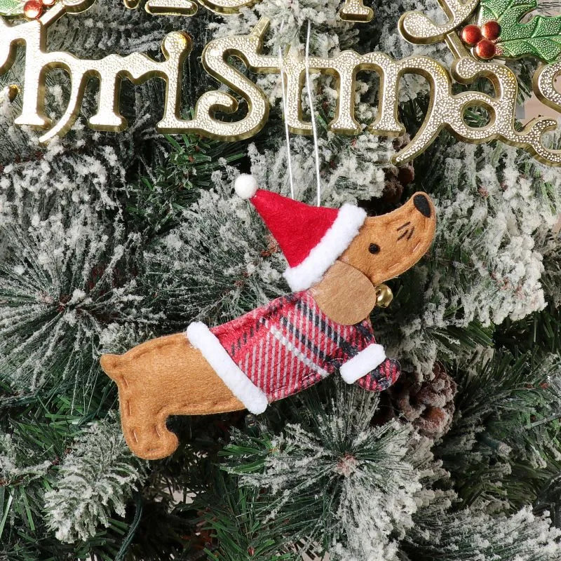 Christmas Fashion Dog Nonwoven Party Hanging Ornaments 1 Piece