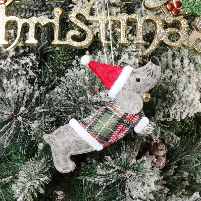 Christmas Fashion Dog Nonwoven Party Hanging Ornaments 1 Piece