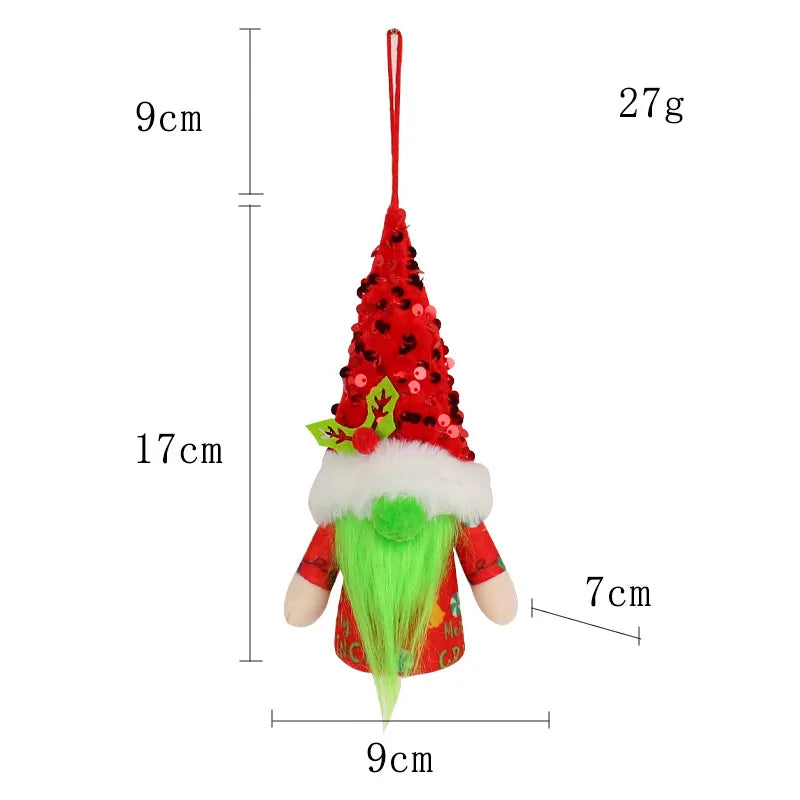 Christmas Fashion Doll Plastic Cloth Party Decorative Props 1 Piece