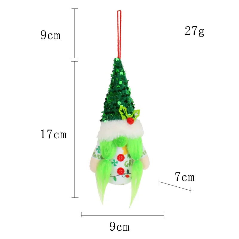 Christmas Fashion Doll Plastic Cloth Party Decorative Props 1 Piece