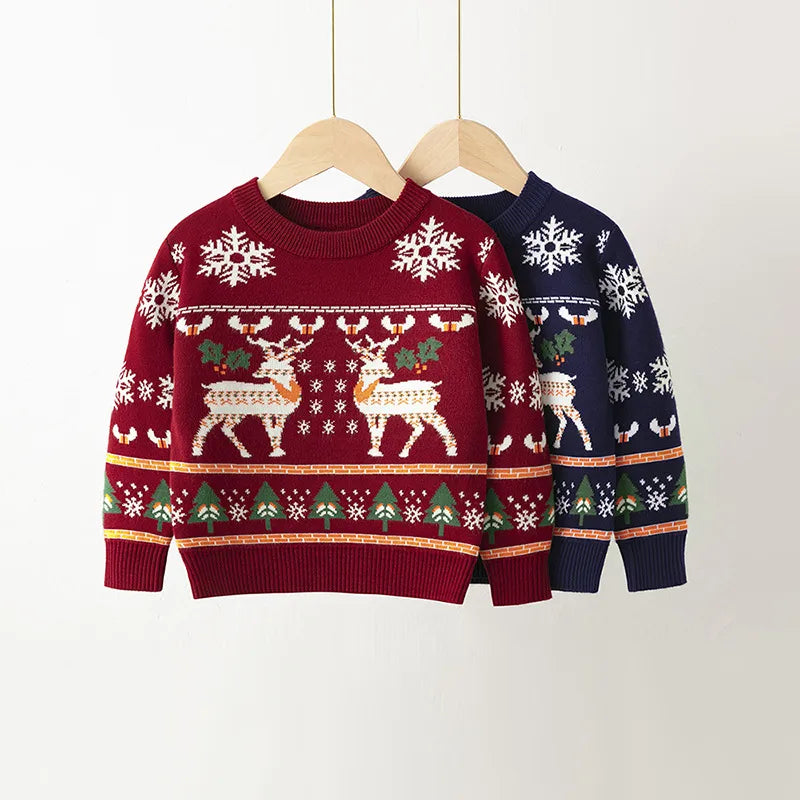 Christmas Fashion Elk Knit Hoodies & Sweaters