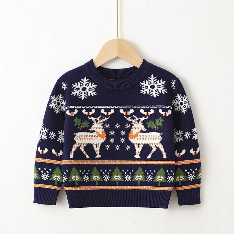 Christmas Fashion Elk Knit Hoodies & Sweaters