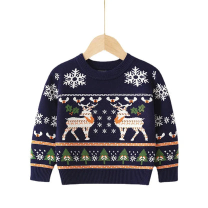 Christmas Fashion Elk Knit Hoodies & Sweaters