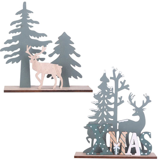 Christmas Fashion Elk Wood Party Decorative Props