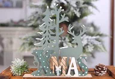 Christmas Fashion Elk Wood Party Decorative Props