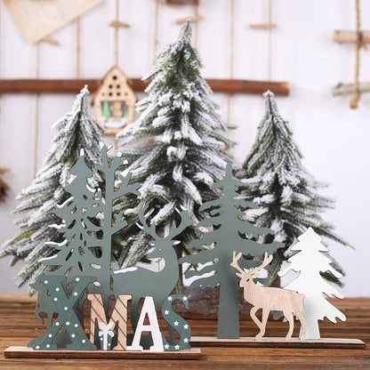 Christmas Fashion Elk Wood Party Decorative Props