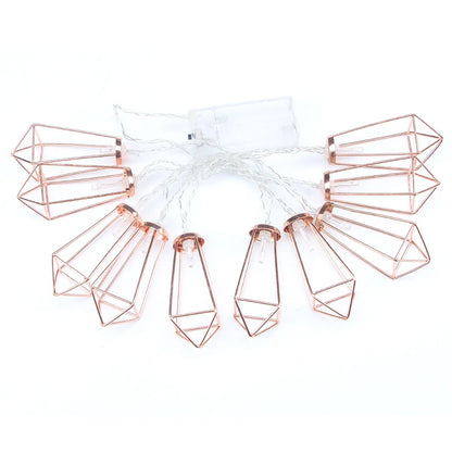 Christmas Fashion Geometric Pvc Party String Lights