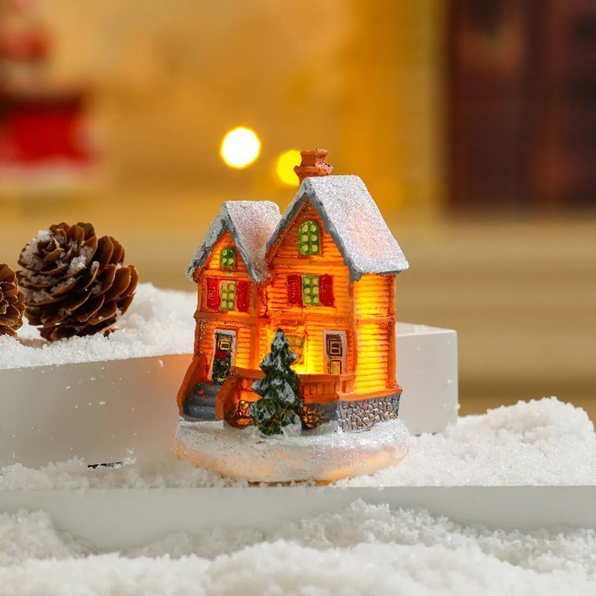 Christmas Fashion House Resin Party Decorative Props 1 Piece