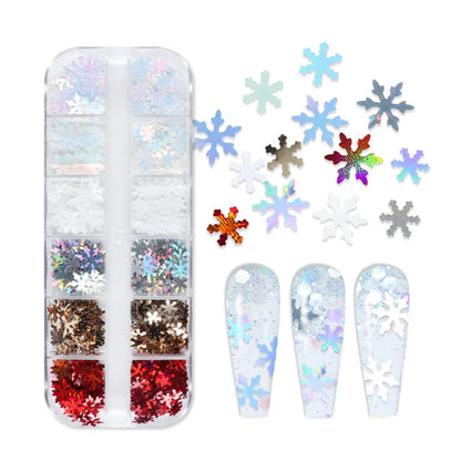 Christmas Fashion Snowflake Pet Nail Decoration Accessories