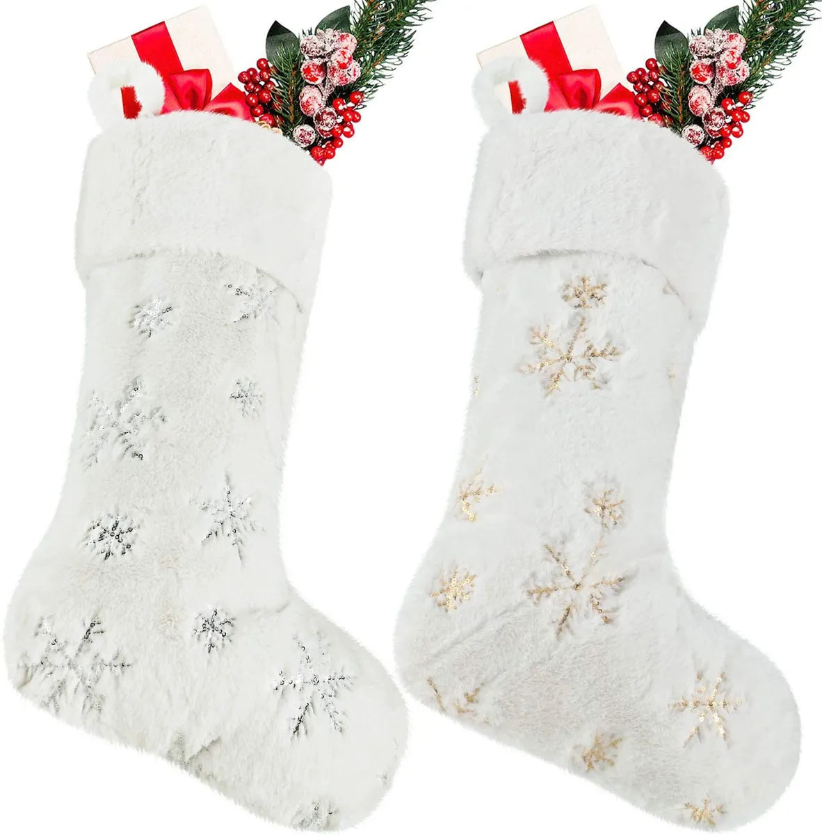 Christmas Fashion Snowflake Polyester Party Christmas Socks