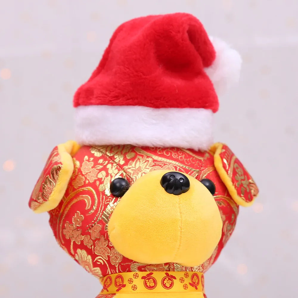 Christmas Flannel Plush Pet Hats Decorations Wholesale Nihaojewelry