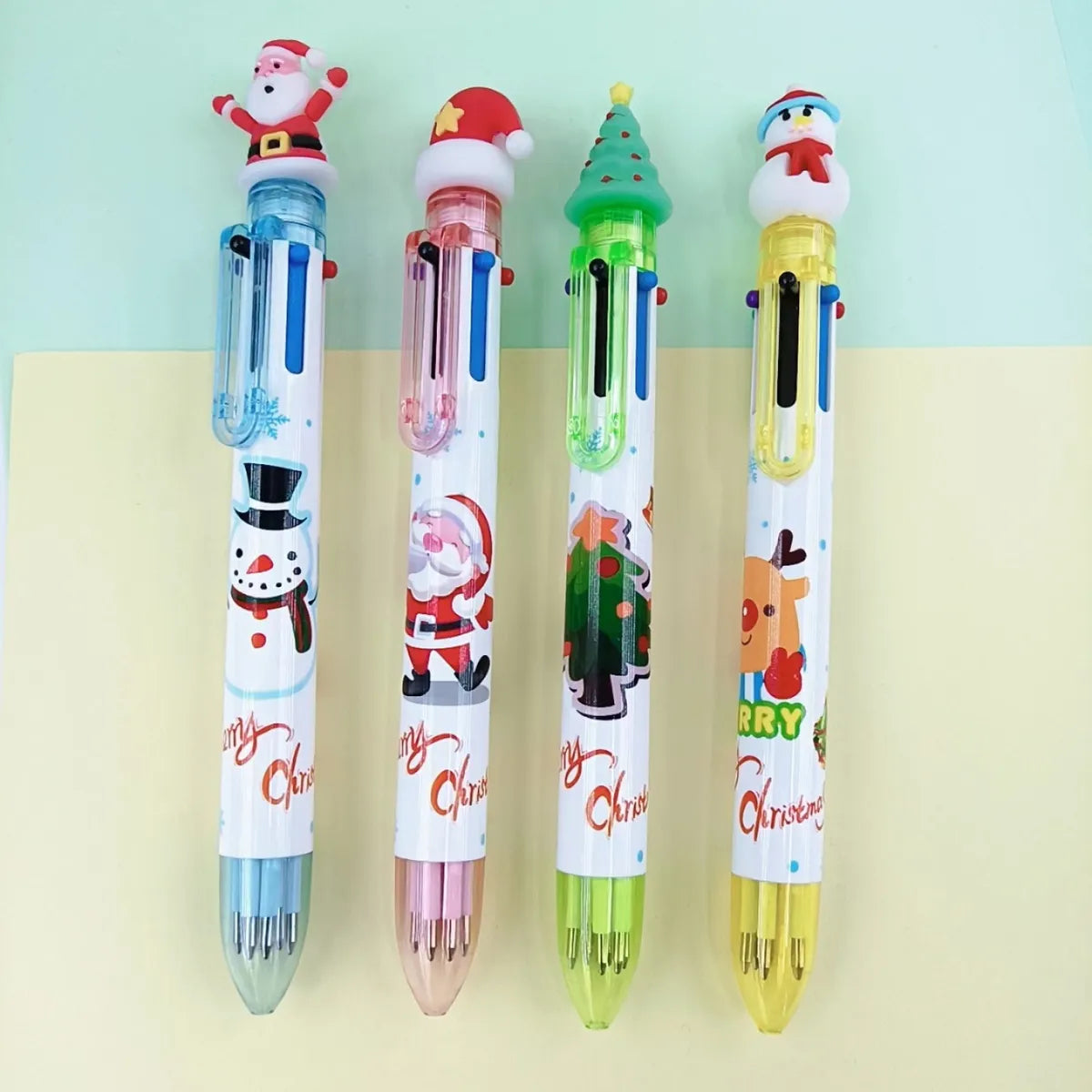 Christmas Gift Christmas Tree Reindeer Cute Cartoon 6 Colors Press Ballpoint Pen Style Random