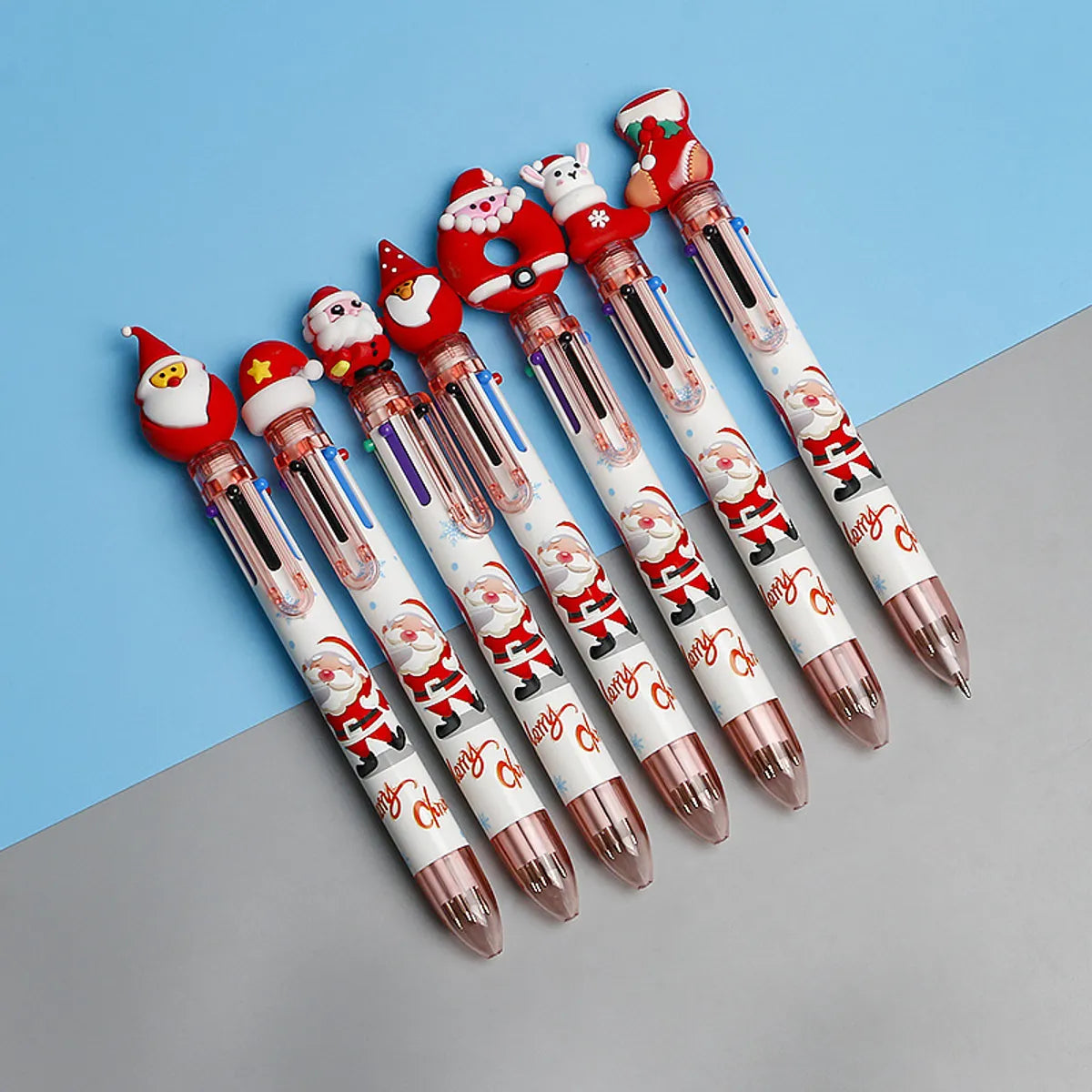 Christmas Gift Christmas Tree Reindeer Cute Cartoon 6 Colors Press Ballpoint Pen Style Random