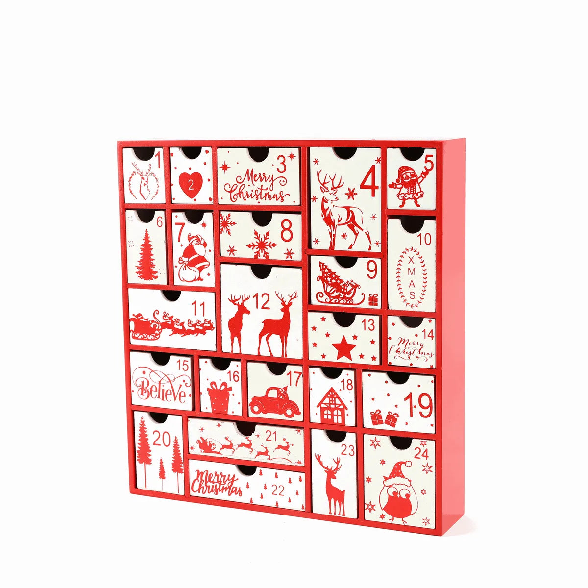 Christmas Gift Countdown Calendar Gift Box Countdown Blind Box Empty Box Packaging Diy Birthday Candy Small Box