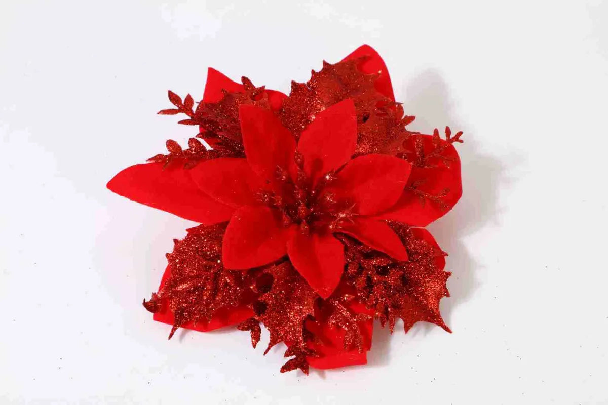 Christmas Gold Powder Christmas Flower Imitation Christmas Tree Decoration Gold Powder Christmas Flower Christmas Wreath Decoration Wholesale