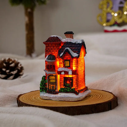 Christmas House Resin Party Ornaments