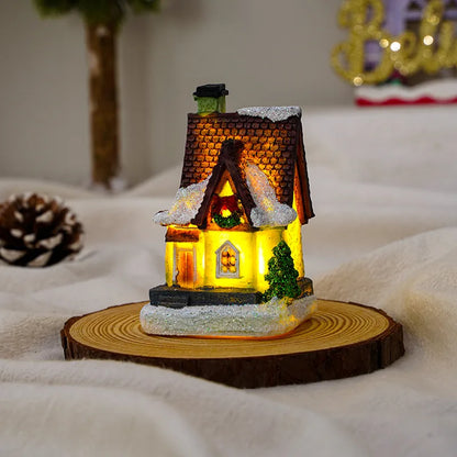 Christmas House Resin Party Ornaments