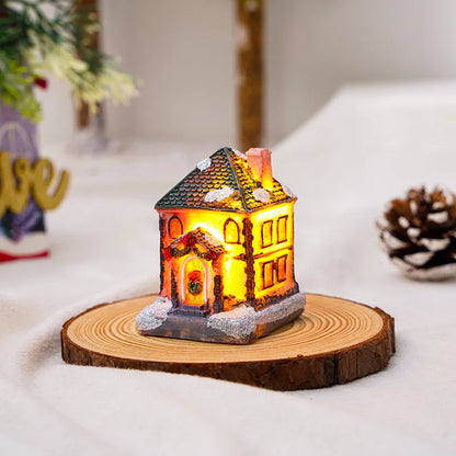 Christmas House Resin Party Ornaments