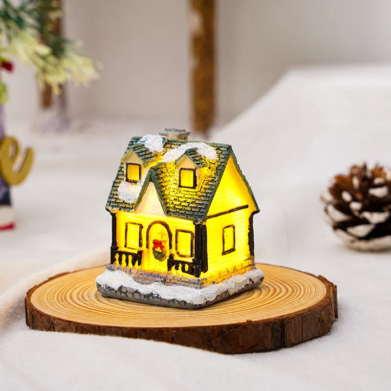 Christmas House Resin Party Ornaments