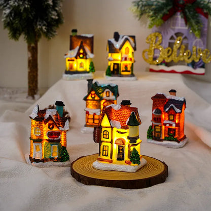 Christmas House Resin Party Ornaments