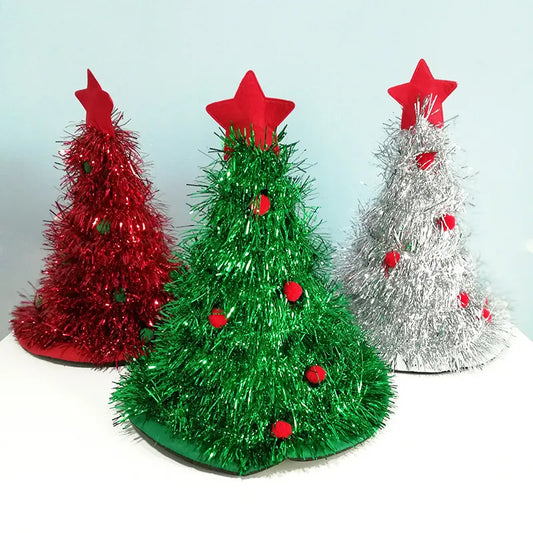 Christmas IG Style Christmas Tree Star Nonwoven Party Festival Christmas Hat Costume Props