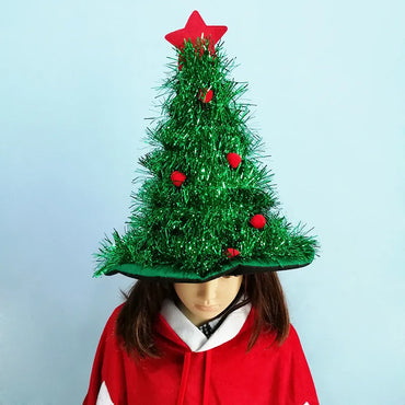 Christmas IG Style Christmas Tree Star Nonwoven Party Festival Christmas Hat Costume Props