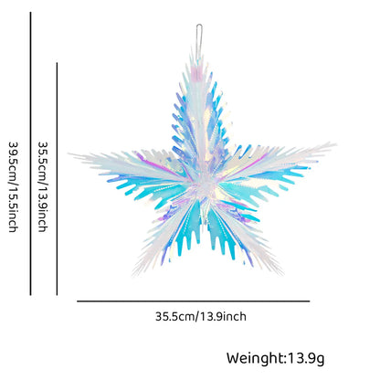 Christmas IG Style Christmas Tree Star Snowflake Plastic Party Festival Hanging Ornaments