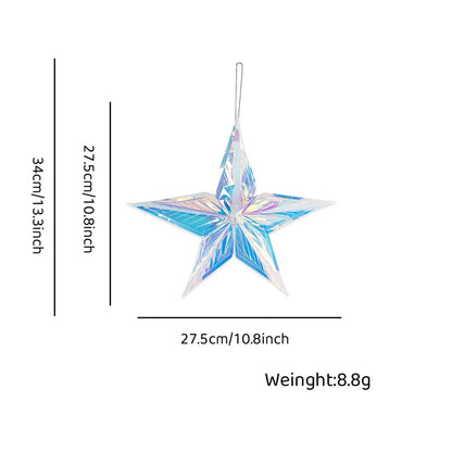 Christmas IG Style Christmas Tree Star Snowflake Plastic Party Festival Hanging Ornaments