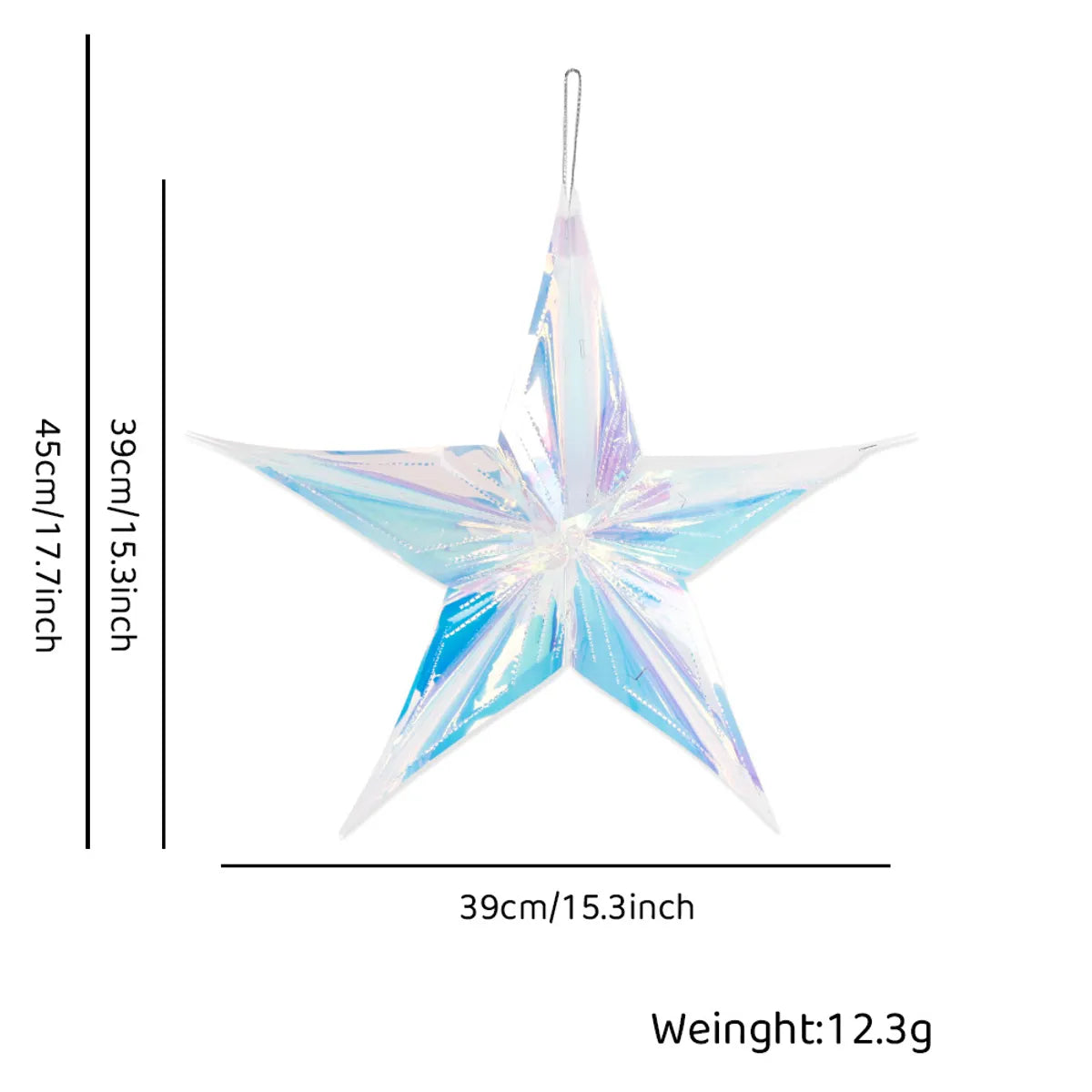 Christmas IG Style Christmas Tree Star Snowflake Plastic Party Festival Hanging Ornaments