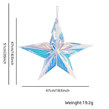 Christmas IG Style Christmas Tree Star Snowflake Plastic Party Festival Hanging Ornaments