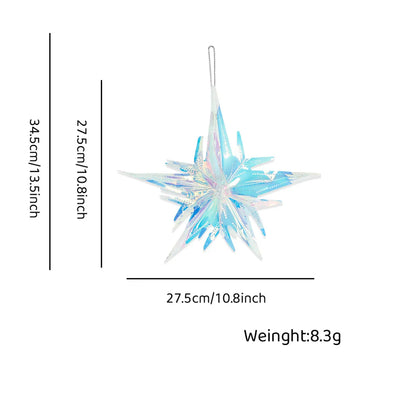 Christmas IG Style Christmas Tree Star Snowflake Plastic Party Festival Hanging Ornaments